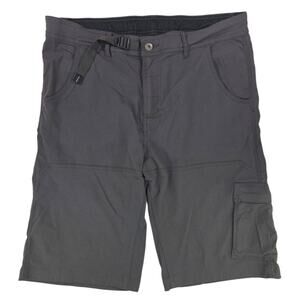 prAna | Gray Stretch Zion 12" Shorts | Size XL